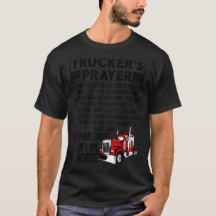 Camiseta Oração do caminhoneiro Mantenha-me seguro Traga-me