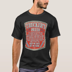 Camiseta Oração do Caminhoneiro Me Mantenha Seguro Me Leve