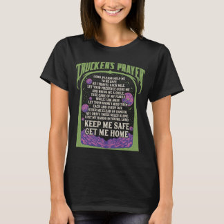 Camiseta Oração do Caminhoneiro Me Mantenha Seguro Me Leve