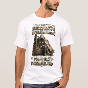 Camiseta Oração do Guerreiro Cristão Cavaleiro Inspirador