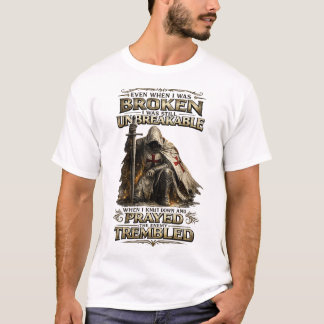 Camiseta Oração do Guerreiro Cristão Cavaleiro Inspirador