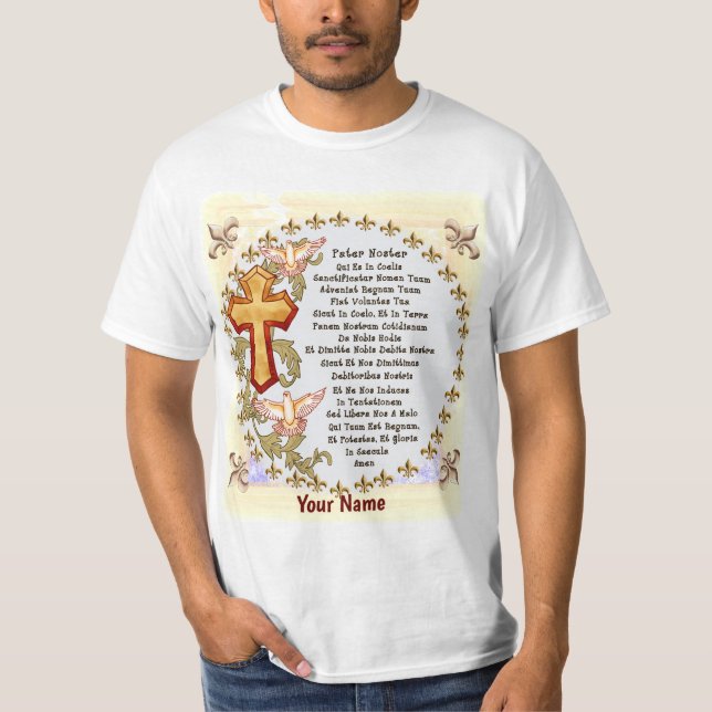 Camiseta Oração do Senhor em Latim (Frente)