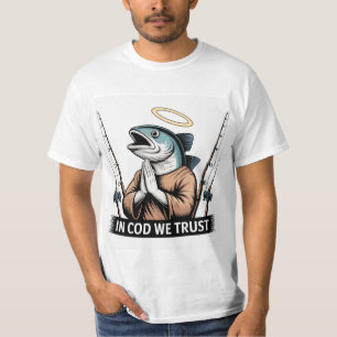 Camiseta Oração dos Pescadores - No Bacalhau Confiamos