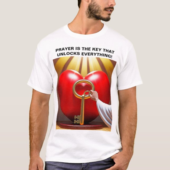 Camiseta Oração É A Chave Que Desbloqueia Tudo! (Frente)