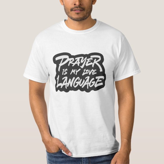 Camiseta Oração é minha língua de amor (Frente)