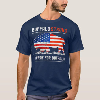 Camiseta Oração Forte De Buffalo Para Bandeira Americana De