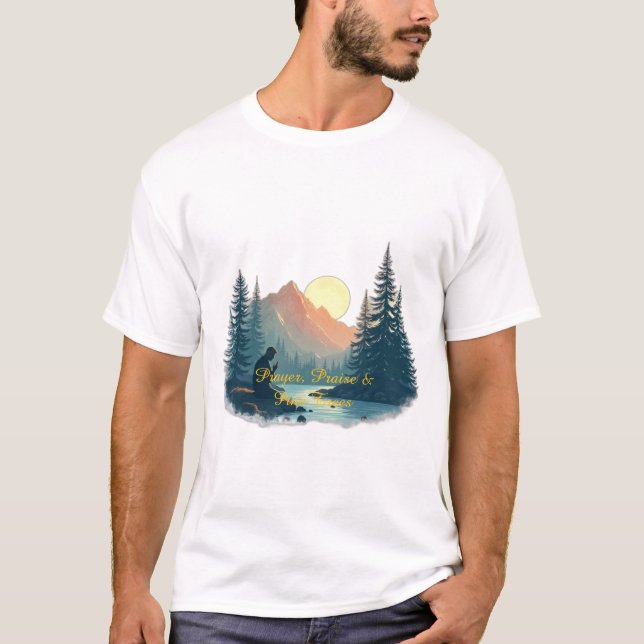 Camiseta Oração, Louvor e Pinheiros (Frente)