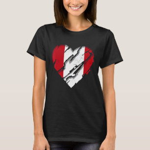 Camiseta Oração Peruana do Coração Bandeira do Peru