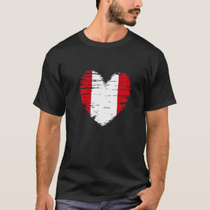 Camiseta Oração Peruana do Coração Bandeira do Peru