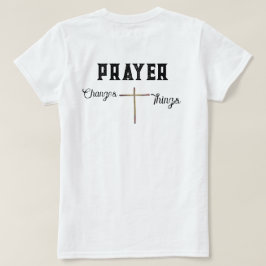 Camiseta Oração Tee Cristã Muda as Coisas com Cruzamento