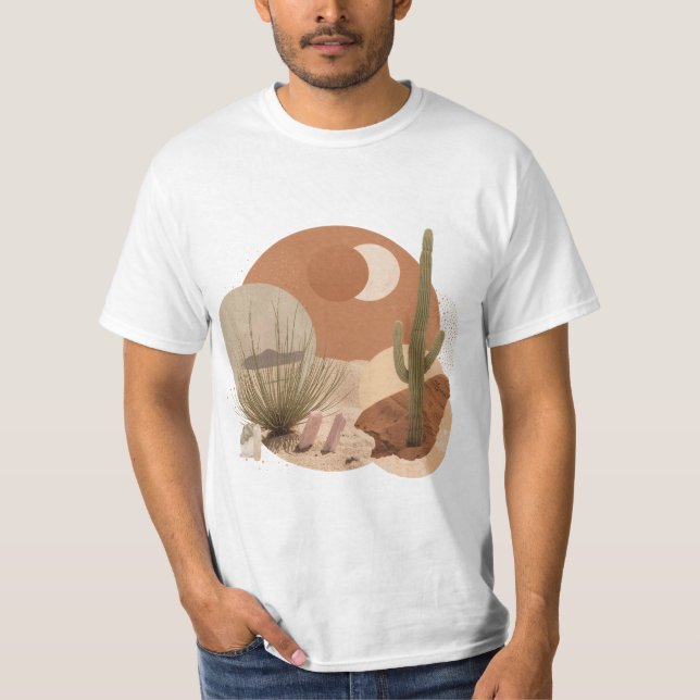 Camiseta Oráculo do Deserto: Minimalismo do sudoeste (Frente)