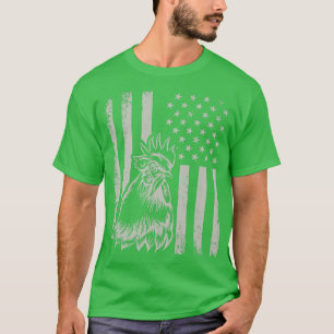 Camiseta Orador de Galinhas Patriótico Oroster Lover Ameri