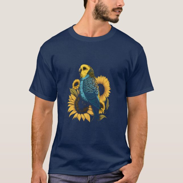 Camiseta Orador de Pássaros de Girassol e Burgão (Frente)