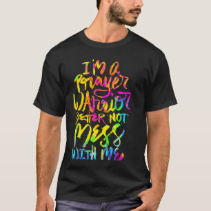 Camiseta Oradora Guerreira não me deixa com Jesus Bíblia Re
