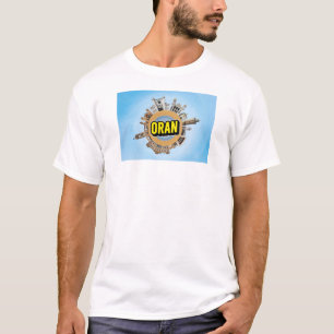 Camiseta Oran cidade Argélia pequeno planeta marco arquitet