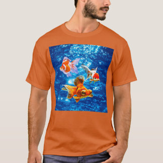 Camiseta Oranda Goldfish Butterfly Telescope