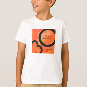 Camiseta Orange 30 Decade Birthdday