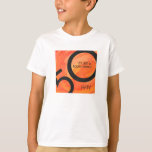 Camiseta Orange 50 Decade Birthday<br><div class="desc">É um aniversário milestone,  os 50 grandes. Celebrar em estilo com a nossa tendência e design colorida com a nossa textura de assinatura. É só um número redondo. Designs personalizados disponíveis.</div>