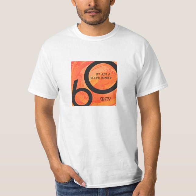 Camiseta Orange 60 Decade Birthday (Frente)