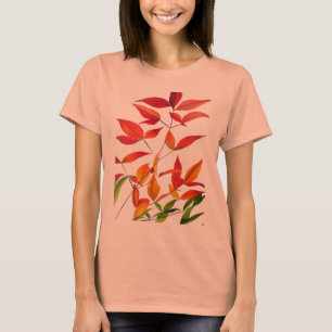 Camiseta Orange Autumn deixa a arte original de aquarela