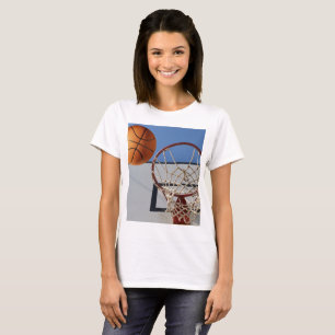 Camiseta Orange Basquete Sobre Pontos De Pontuação,