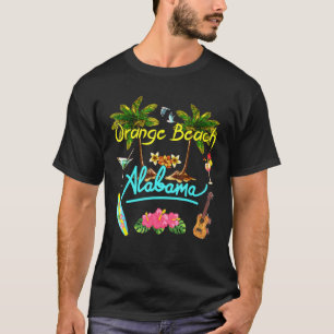 Camiseta Orange Beach Alabama Summer Palm Surf Sun Set Palm