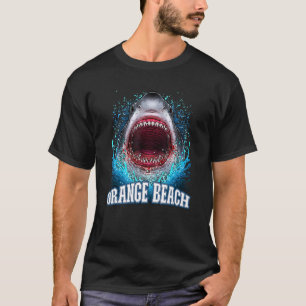 Camiseta Orange Beach Alabama Vacing Excelente White Shark