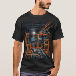 Camiseta Orange Beam: O batimento cardíaco da fábrica autom