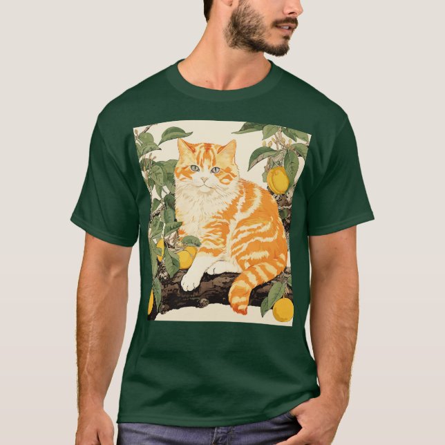 Camiseta Orange Cat (Frente)