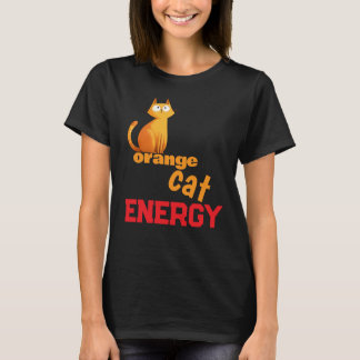 Camiseta Orange Cat Energy | Funny Chaotic Cat Mem