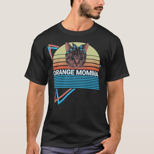 Camiseta Orange Cat Retro (Frente)