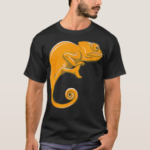 Camiseta Orange Chameleon Cute Camouflage Lizard Animal Lov