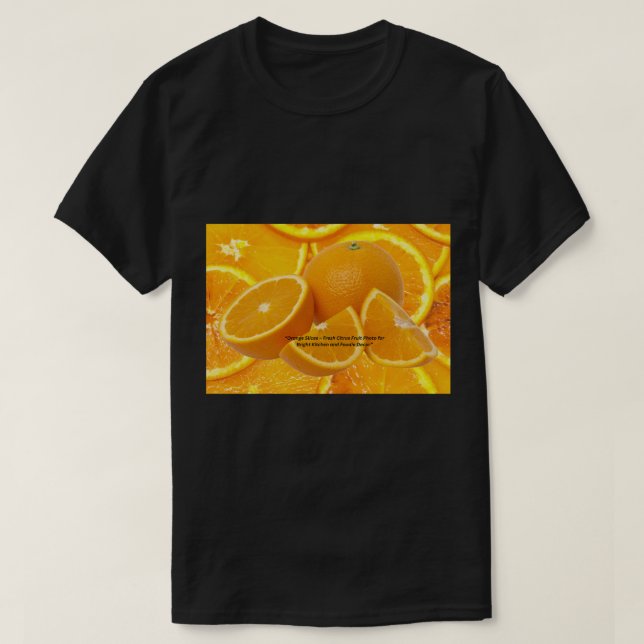 Camiseta Orange Color Design - Vibrant Energy  (Frente do Design)