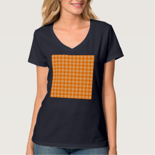 Camiseta Orange Combination Diamond Pattern by STaylor