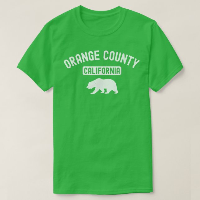 Camiseta Orange County California Flag Cali Bear Retro (Frente do Design)