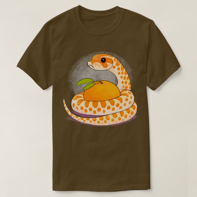 Camiseta Orange Creamsicle Hognose Snake  (Frente do Design)