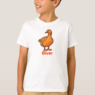 Camiseta Orange Duck Kids T-Shirt – Cute and Playful Animal