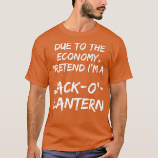 Camiseta Orange finge que sou um jack de lanterna Easy Hall