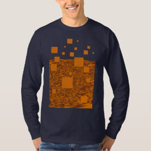 Camiseta Orange Float Abstrato Patterna Chemistry Art Fi