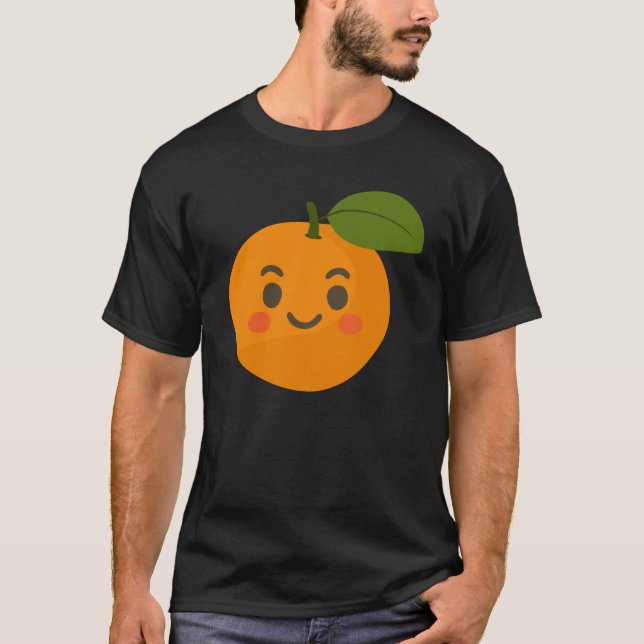 Camiseta Orange – Fresh Vibrant Fruit Illustration (Frente)