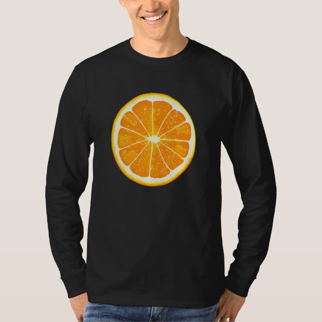 Camiseta Orange Fruta Beach Vibes Sea Summer Sun Vacing H (Frente)