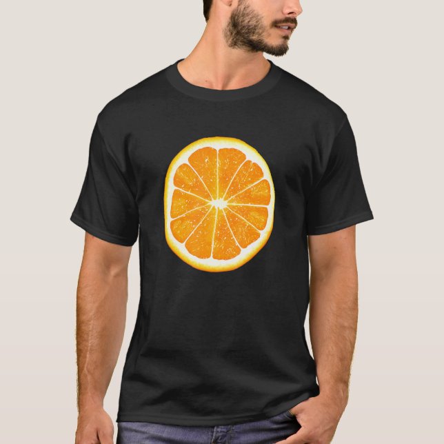 Camiseta Orange Fruta Beach Vibes Sea Summer Sun Vacing H (Frente)