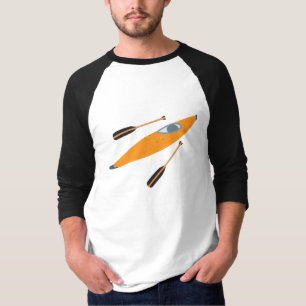 Camiseta Orange Kayak com Oars