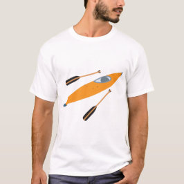 Camiseta Orange Kayak com Oars