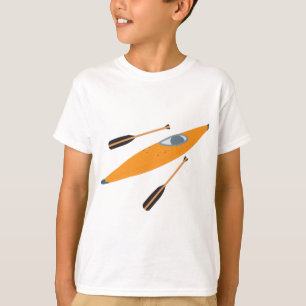 Camiseta Orange Kayak com Oars