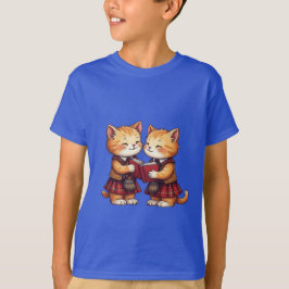 Camiseta Orange Kitties Reading Burns Night