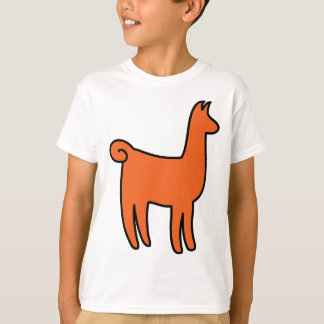 Camiseta Orange Llama Roupa