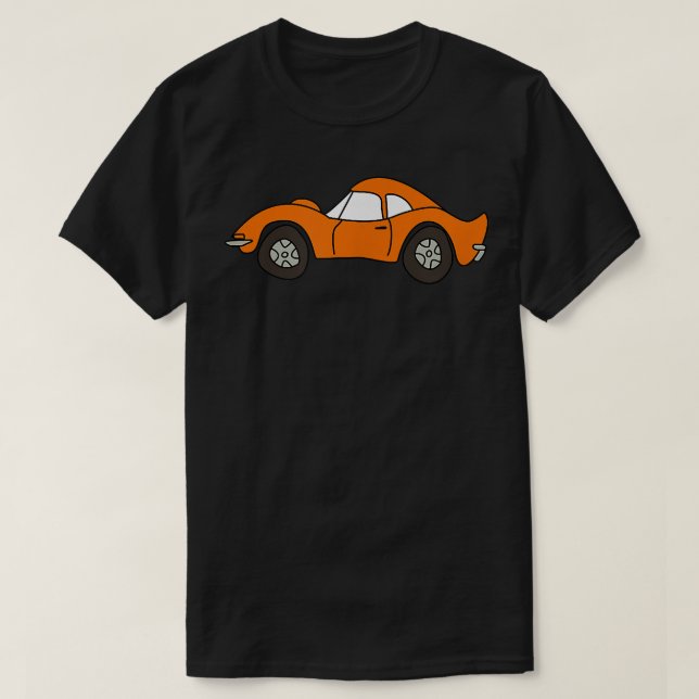 Camiseta Orange Opel GT Cartoon  (Frente do Design)