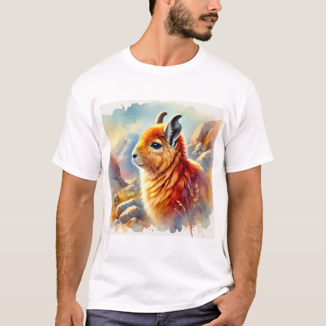 Camiseta Orange Rock Viscacha 270824AREF117 - Watercolor (Frente)