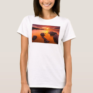 Camiseta Orange Secape, pôr do sol, Califórnia
